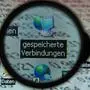 ABD0029_20190802 - SCHWERIN - DEUTSCHLAND: ARCHIV - 06.01.2014, Mecklenburg-Vorpommern, Schwerin: ILLUSTRATION - Unter einer Lupe ist ein Bildschirmsymbol mit der Bezeichnung Çgespeicherte VerbindungenÈ zu sehen (gestelltes Foto). (zu dpa ÇLKA-Prsident fordert VorratsdatenspeicherungÈ) Foto: Jens Bttner/dpa-Zentralbild/dpa +++ dpa-Bildfunk +++. - FOTO: APA/dpa-Zentralbild/Jens Bttner