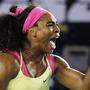 Serena Williams im Freudentaumel