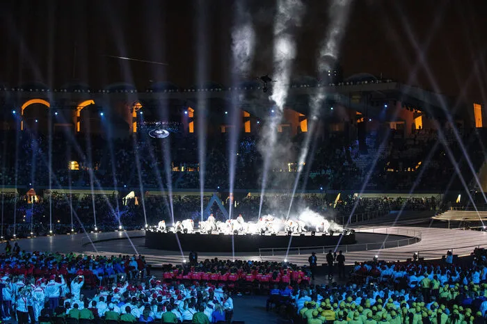 Die Lichtshow war spektakulär, der Auftritt der Champions mit Handicap beeindruckend.