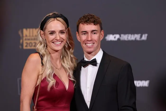 VIENNA,AUSTRIA,03.OCT.24 - SPORTHILFE - LOTTERIEN Sporthilfe-Gala, election of Austrian Sports Personality of the Year. Image shows Stefan Kraft and his girlfriend.
Photo: GEPA pictures/ Mathias Mandl