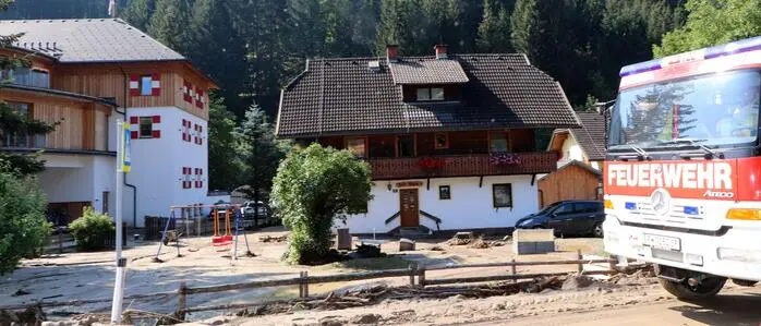 Im Juli 2022 wurde Bad Kleinkirchheim aufgrund von Überschwemmungen schwer in Mitleidenschaft gezogen