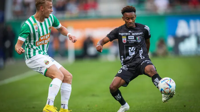Ballo spielte früher für Rapid gegen den WAC, jetzt für den WAC gegen Rapid