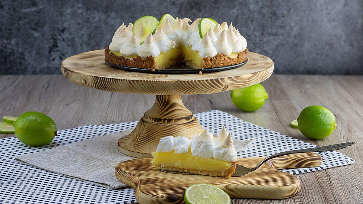 Key Lime Pie mit luftiger Haube