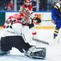 TAMPERE,FINLAND,14.MAY.23 - ICE HOCKEY - IIHF Ice Hockey World Championship 2023, group stage, Sweden vs Austria. Image shows Bernhard Starkbaum (AUT).
Photo: GEPA pictures/ Daniel Goetzhaber