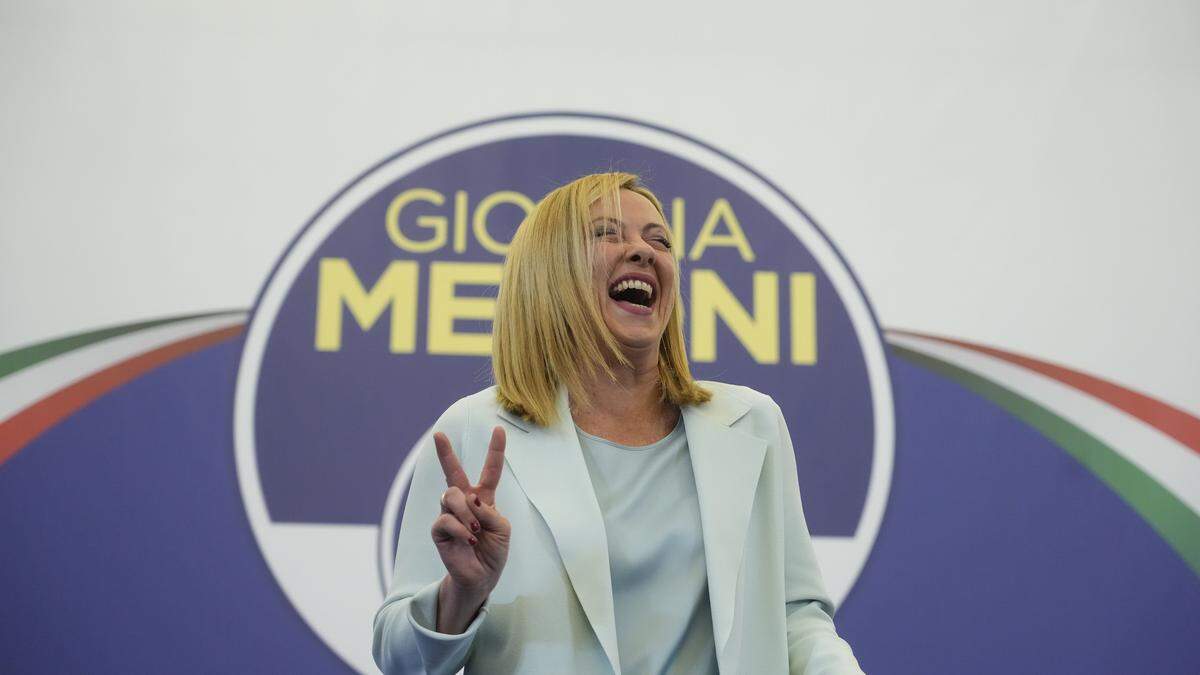 Strahlende Siegerin in der Wahlnacht: Giorgia Meloni 