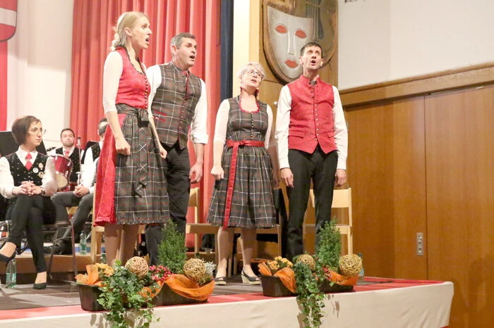 ... das Vokalquartett „Klangquadrat“ ... 