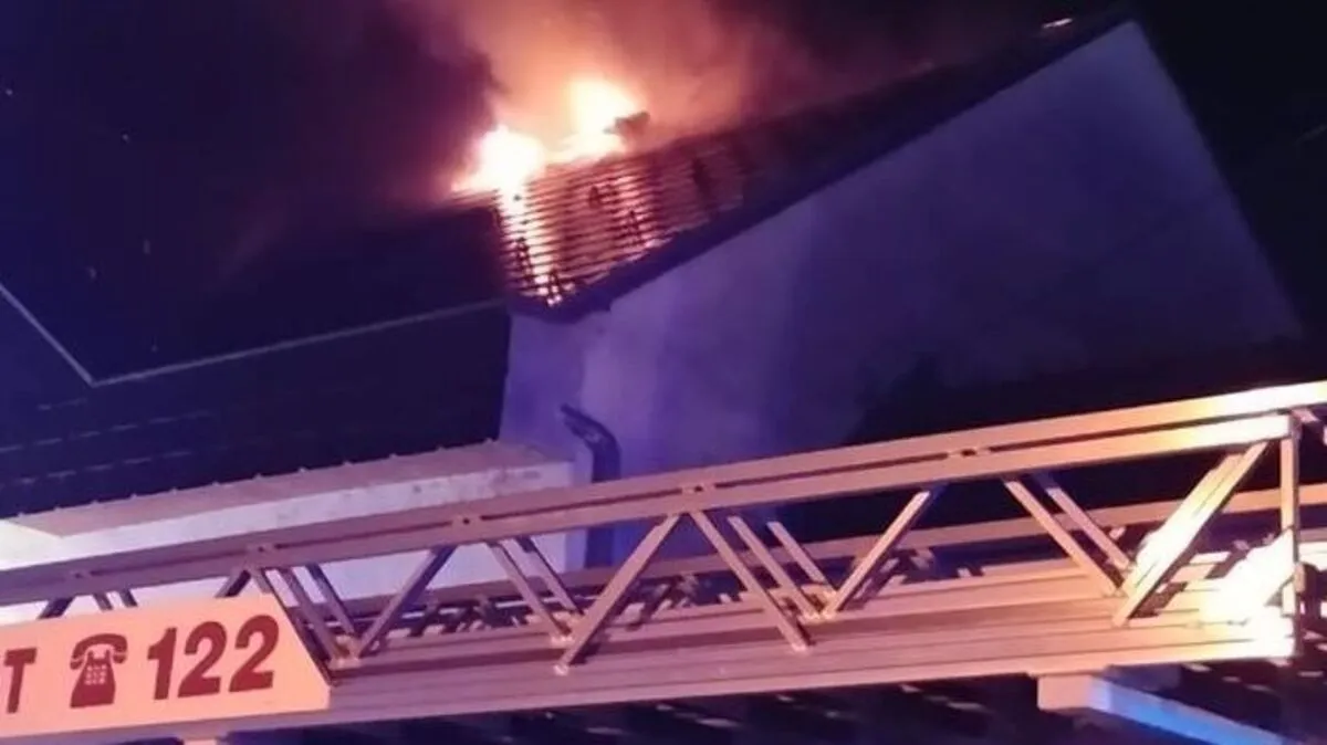 Dachstuhlbrand in Oggau