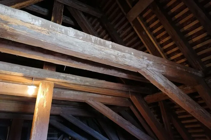 Weitere Fotos aus dem Dachstuhl der Riegersburg...