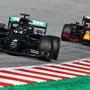 Lewis Hamilton gefolgt von Alex Albon
