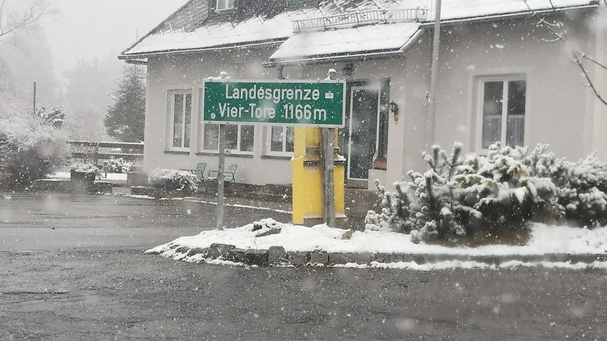 Wintereinbruch im Bereich der Pack