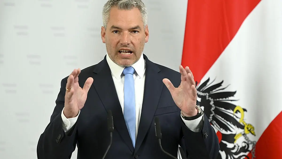 Karl Nehammer will sich erst am Wochenende nach dem Lockdown-Gipfel zu Wort melden
