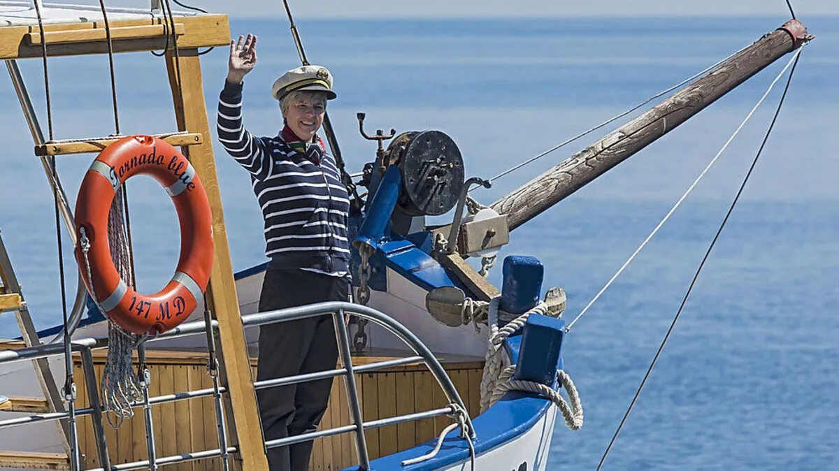 Die „Tornado Blue“ ist ein altes Fischerboot, welches 1898 auf der Insel Krk erbaut wurde. Am Foto: Liliana Stipanić