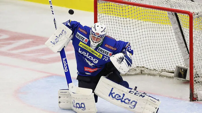 Lukas Herzog hütet auch heute in Linz das Tor des VSV