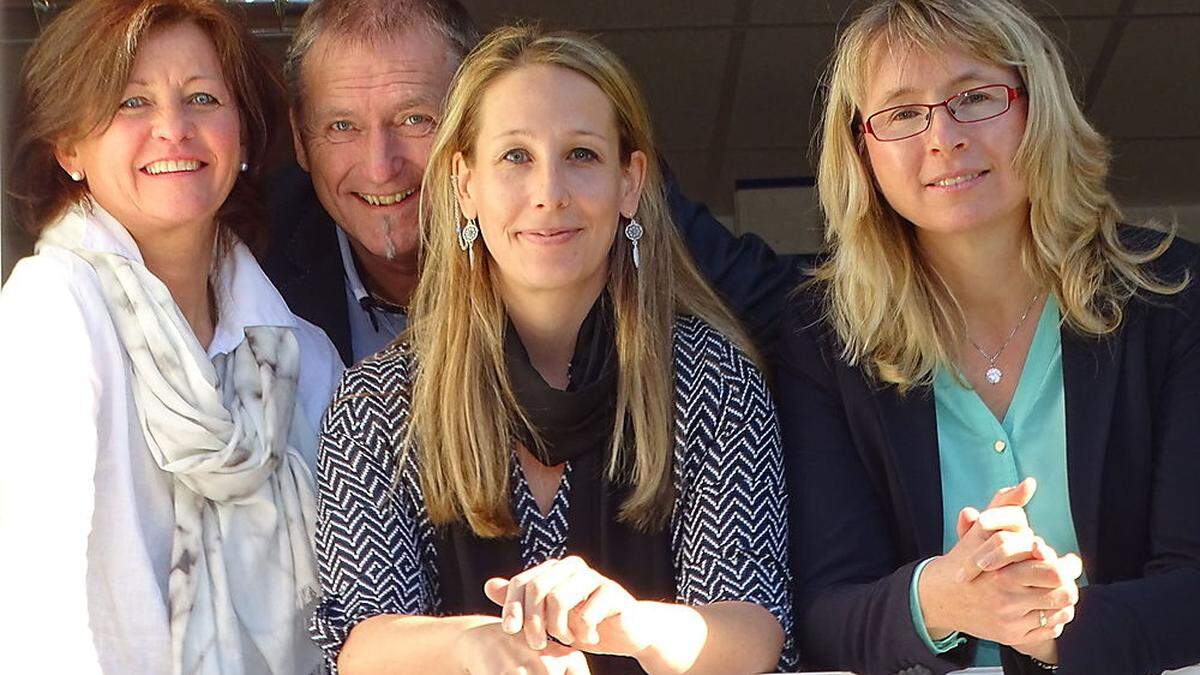 Franziska Ziegler, Günther Reitbauer (beide AMS), Sandra Götz, Stefanie Brottrager (beide ZAM)