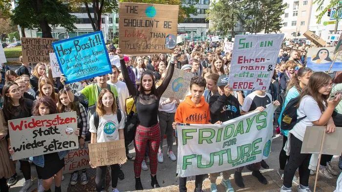 Nina Havekost vom Bakip nimmt das erste Mal an "Fridays for Future" teil. "Das habe ich mir in den Kopf gesetzt", sagt die 17-Jährige.