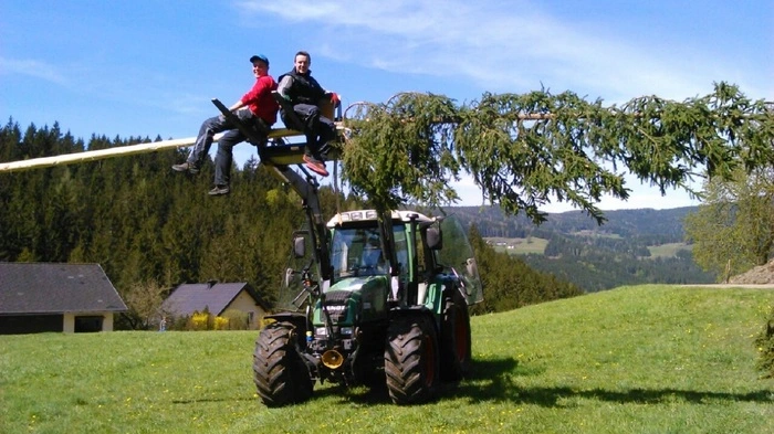 Das Maibaumaufstellen hat vielerorts eine lange Tradition. In Glödnitz stellt die Landjugend gleich zwei davon auf.