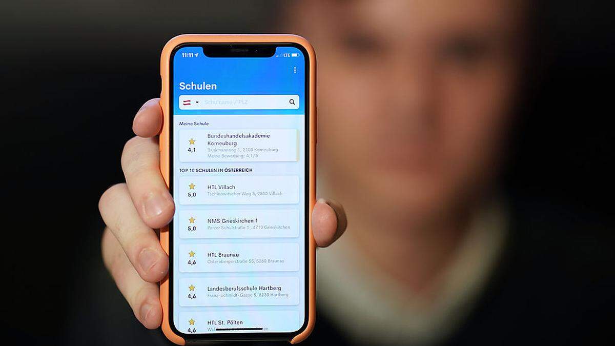 Mit einer neuen App können Schüler ihre Schulen und Lehrer bewerten