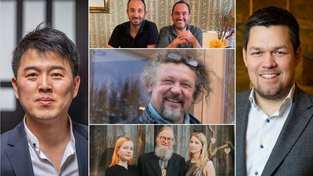 Thomas Liu, Martin Mandl und Franky Strametz, Tomaž Moschitz, die Familie Gilma und Philipp Florian: Unsere nominierten Gastgeber