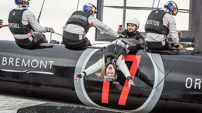 Lindsey Vonn fühlte sich auf dem Boot sichtlich wohl