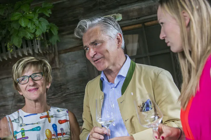 Winzerrunde: Erich und Margret Polz, Tamara Kögl