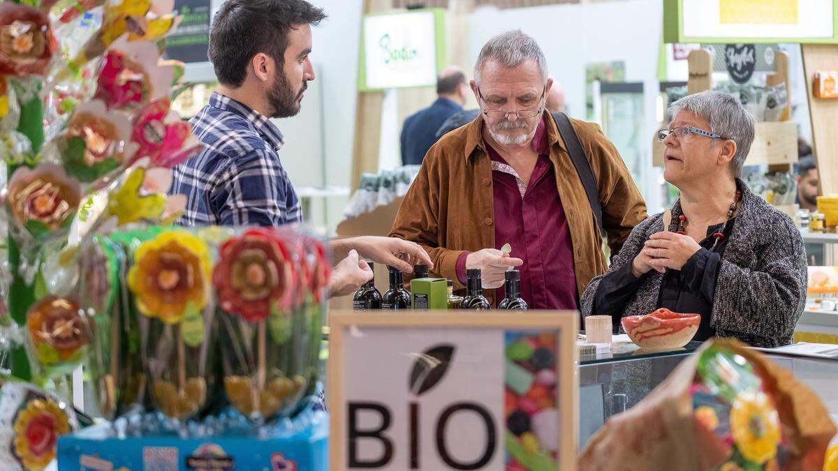 Auf der Biofach in Nürnberg