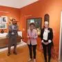 Kaufmännischer Direktor Josef Schrammel, Kuratorin Maria Zengerer und Geschäftsführerin Barbara Müller führten vor der Eröffnung durch das Museum