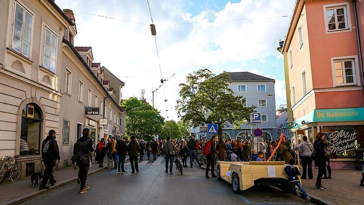 Eine große Fußgängerzone rund um den Lendplatz, wie sie beim Lendwirbel gelebt wird, schlägt Verkehrsstadträtin Elke Kahr (KPÖ) vor