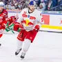 Die KAC-Spieler hatten in Match eins gegen Salzburg zu großen Abstand zu ihren Gegenspielern