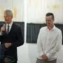 DolomitenBank-Direktor Hansjörg Mattersberger und Künstler Dave Gomig