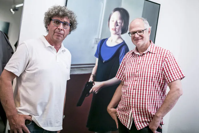 Bei der Führung mit dabei waren auch Werner-Berg-Enkel Harald Scheicher und Arthur Ottowitz, Direktor des Museums