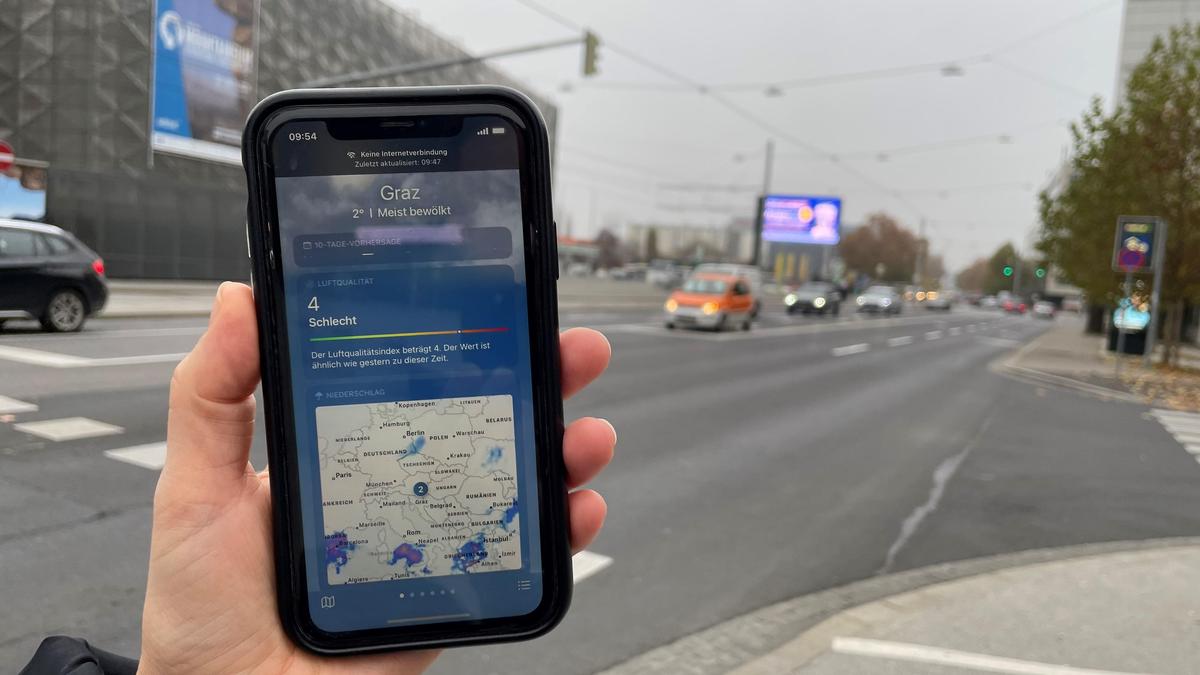 „Schlecht“ sei die Luftqualität derzeit, sagen viele Handy-Apps. Nach den Messdaten des Landes stimmt das aber nicht.