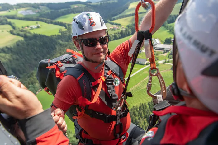Abseilen wird geübt