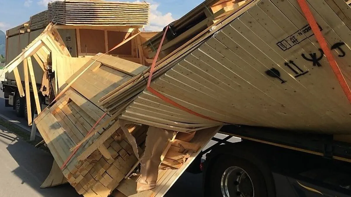 Ladegut machte sich selbstständig