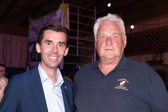 Bürgermeister Wolfgang Grilz (r.) und Josef Ofner (l.)Bürgermeister in Hüttenberg