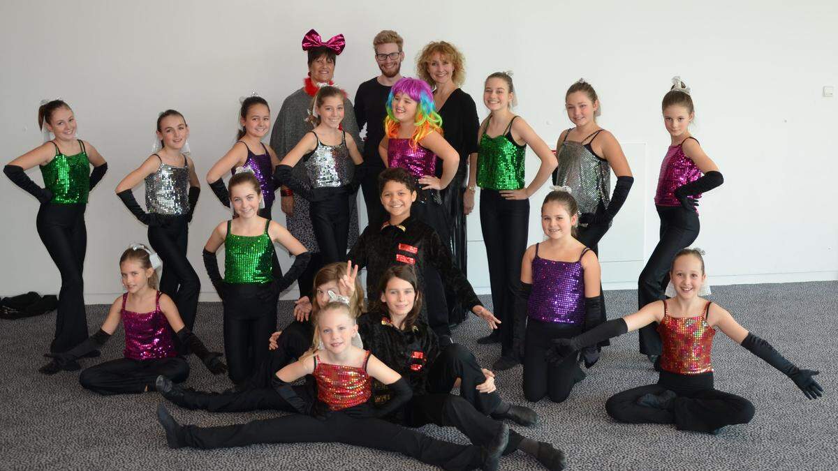 Auftritt der Musicalschul-Kids beim Villacher Kinderfasching 2020