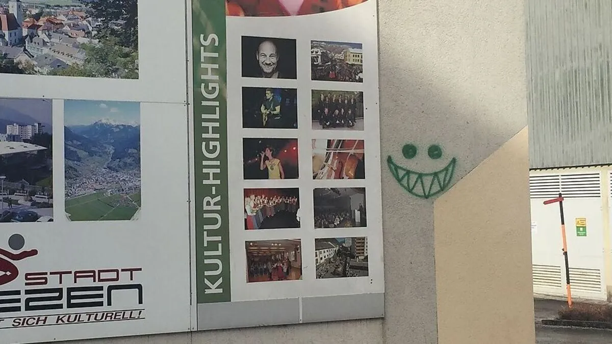 In der Liezener Innenstadt wurden Wände beschmiert – im Fokus steht auch immer wieder das öffentliche WC  