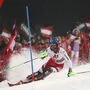 Marco Schwarz 2020 in Schladming. Hoffentlich auch kommenden Jänner wieder vor tausenden Fans