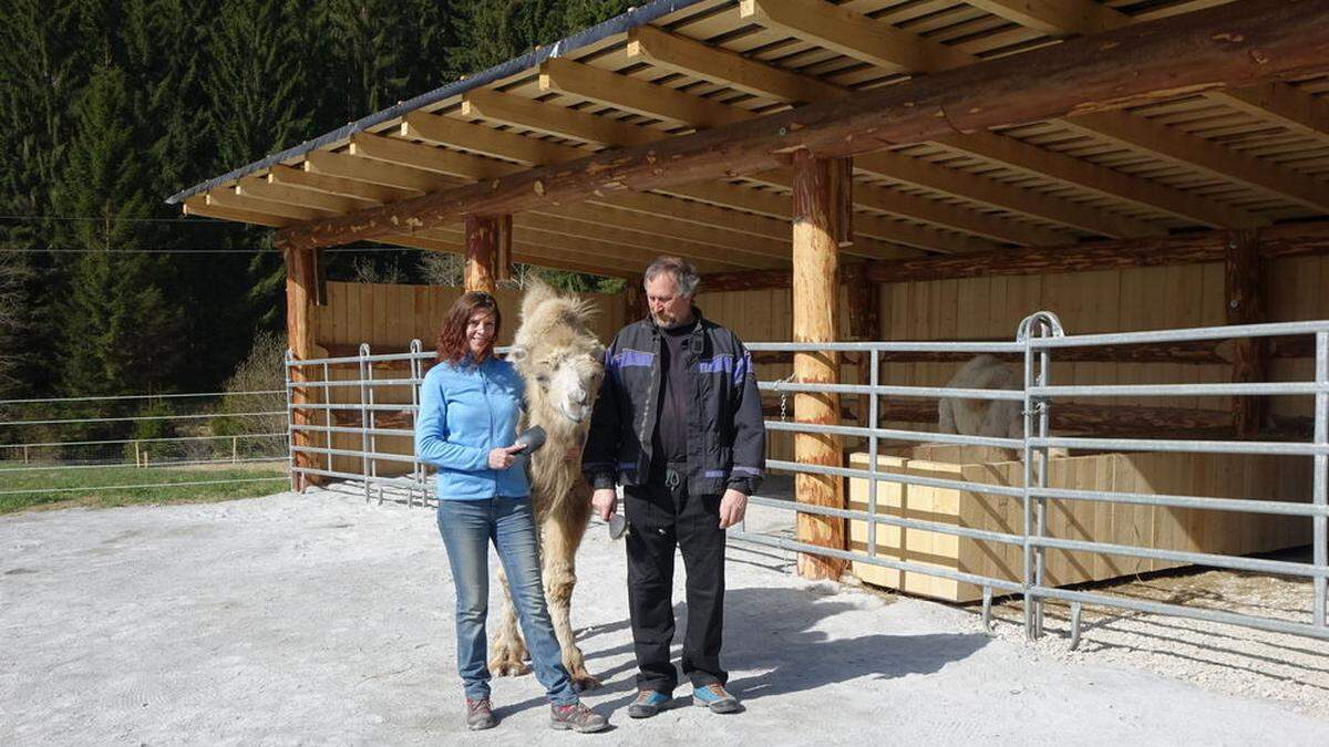 Ramin und Lea haben sich gut bei Dagmar Herzog und Rudolf Reiter in Hirschegg eingelebt