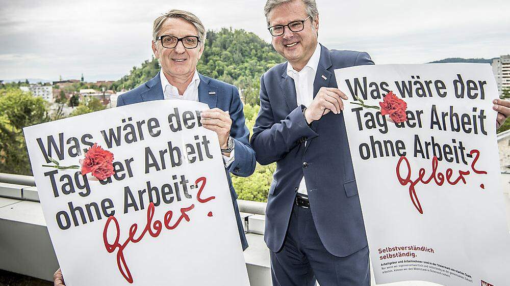 Steiermark Präsident Josef Herk und Direktor Karl-Heinz Dernoscheg