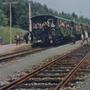 Die Kinder stiegen in die Waggons ein und hatten großen Spaß