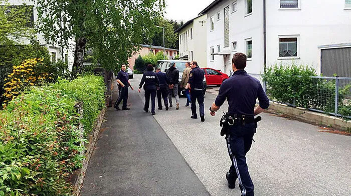 Der Täter bei der Festnahme