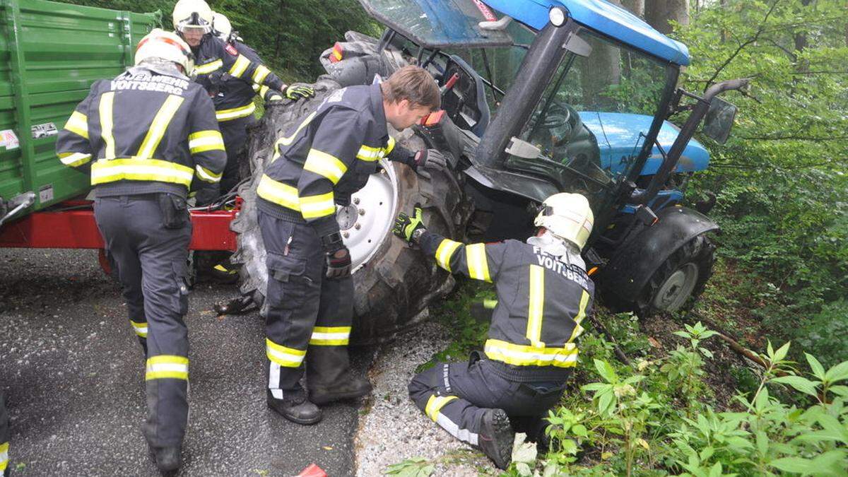 Das Unfallfahrzeug