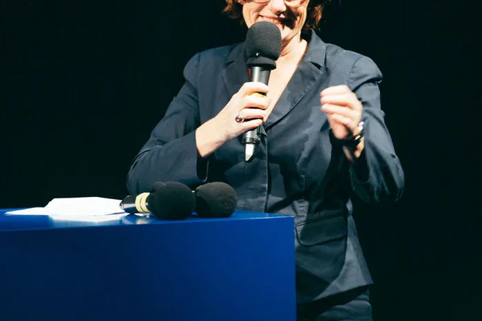 Elgrid Messner bei ihrer Rede zum Stipendium