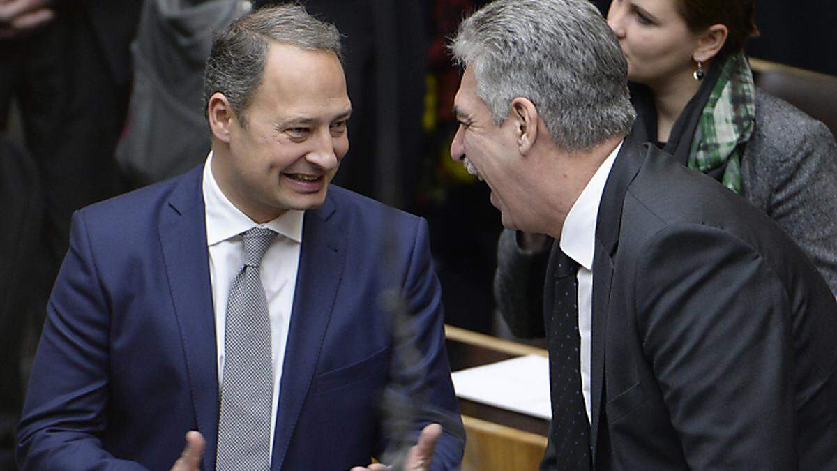 SPÖ-Klubobmann Schieder und Finanzminister Schelling (ÖVP) 