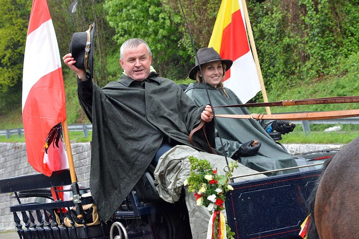 Der Obmann der Pferdefreunde Gailtal Robert Schaubach und Christine Knafl.