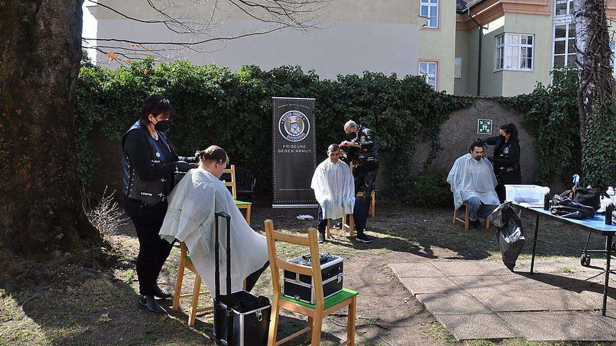 Die Barber Angels waren am Sonntag im Eggerheim im Einsatz