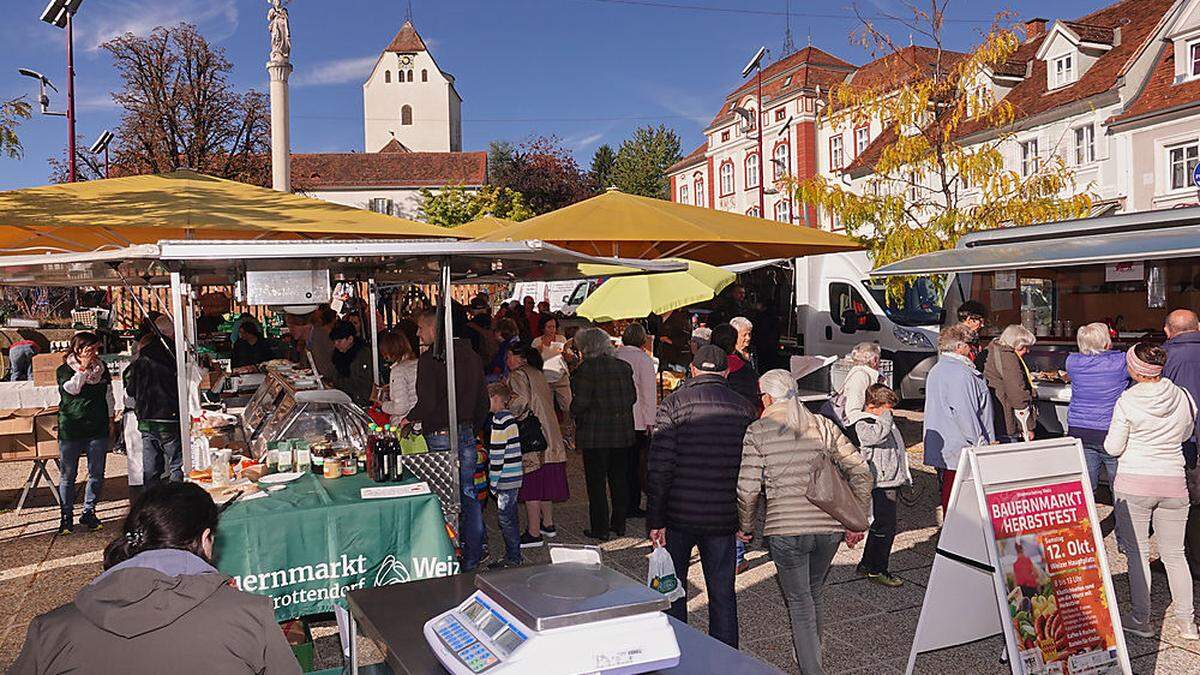 Archivbild vom Herbstfest des Bauernmarkts in Weiz 2019