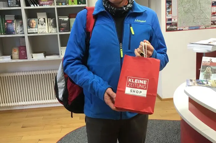 Walter Schopper freute sich über das Sackerl.