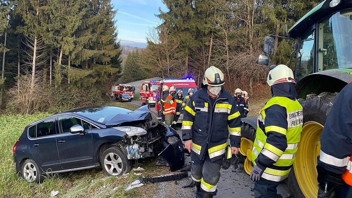 Die beiden Feuerwehren Lichendorf und St. Stefan im Rosental standen mit fast 30 Floriani im Einsatz 