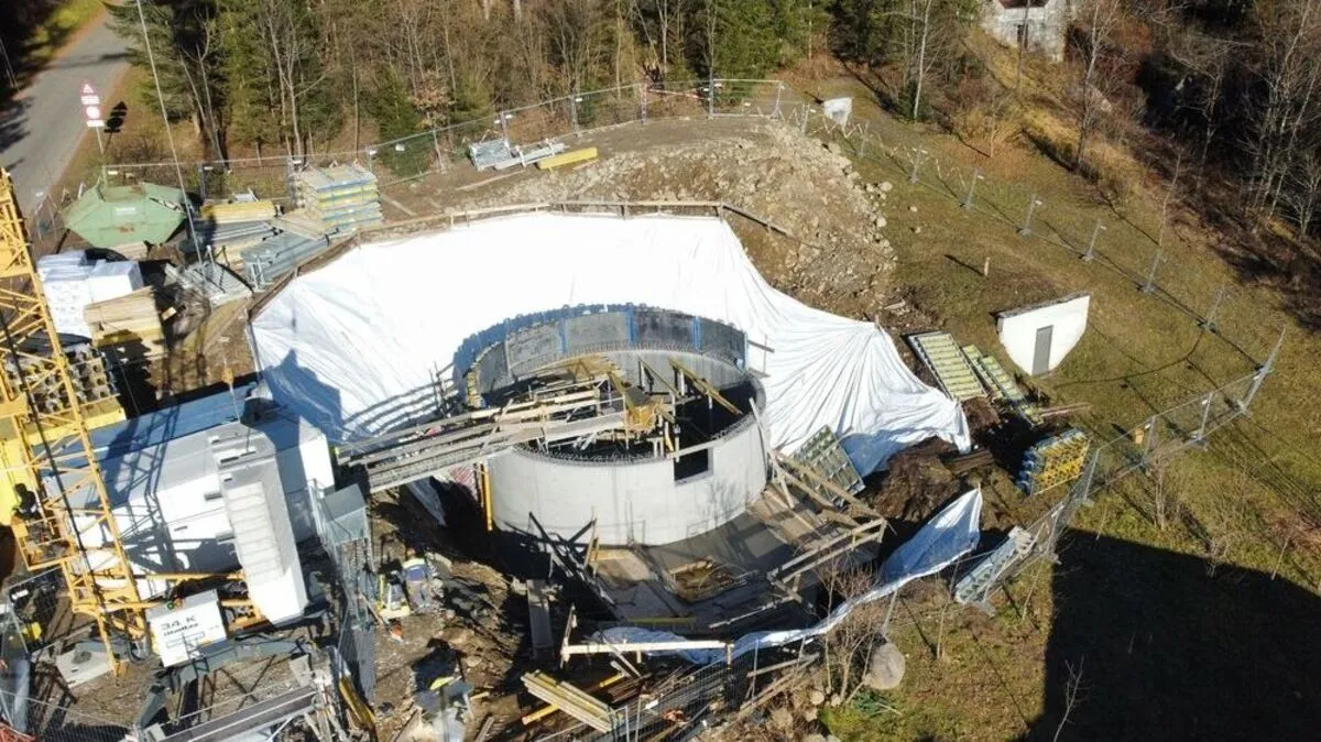Zur nachhaltigen Sicherung der Trinkwasserversorgung wird mit Unterstützung des Landes in Thurn ein Hochbehälter errichtet